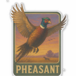 Pheasant Sticker Klistermärken