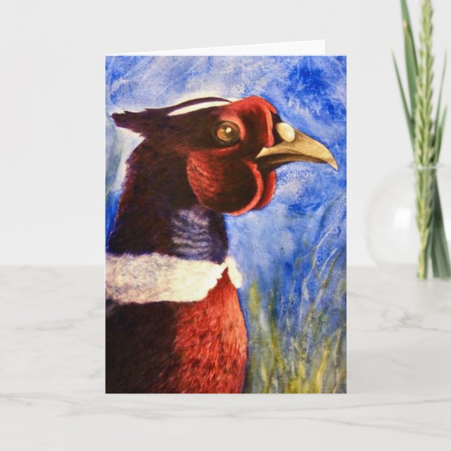 Pheasanthälsningkort Kort (Framsida)