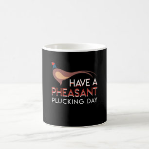 Pheasantjakt har pheasanten att plocka dag kaffemugg