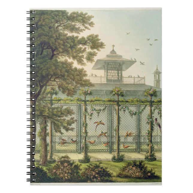 Pheasantryen som inristas av Joseph Constantine Anteckningsbok (Framsidan)