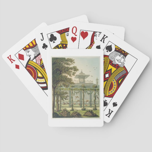 Pheasantryen som inristas av Joseph Constantine Spelkort (Baksidan)