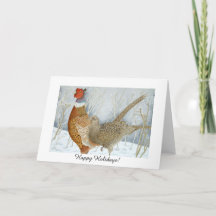 Pheasants i snön (glad helg!)