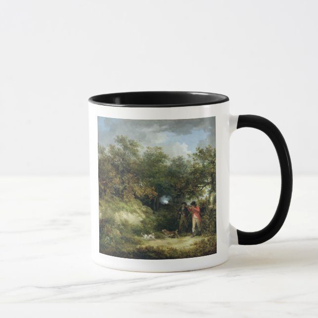 Pheasantskytte (olja på kanfas) 3 mugg (Höger)
