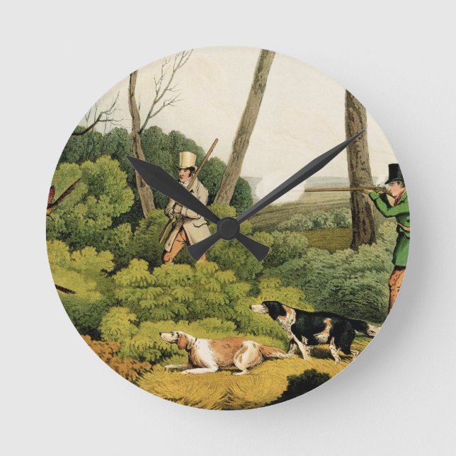 "Pheasantskytte", pub. vid Thomas McLean, 1820 ( Rund Klocka (Framsida)