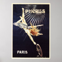 PHEBUS CYCLES 1896 Paris Old Fransk Art nouveau
