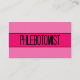 Phelbotomist Baby och Shock rosa Affärskort Visitkort
