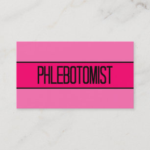 Phelbotomist Baby och Shock rosa Affärskort Visitkort