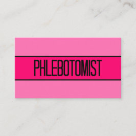 Phelbotomist Baby och Shock rosa Affärskort Visitkort