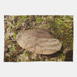 Phellinus igniarius Mushroom Tea Towel Kökshandduk