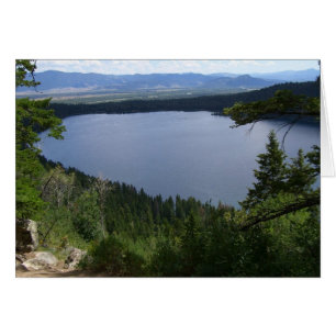 Phelps Lake I vid Grand Teton National Park OBS Kort