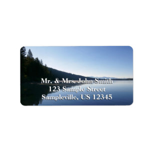 Phelps Lake II vid Grand Teton National Park Adressetikett