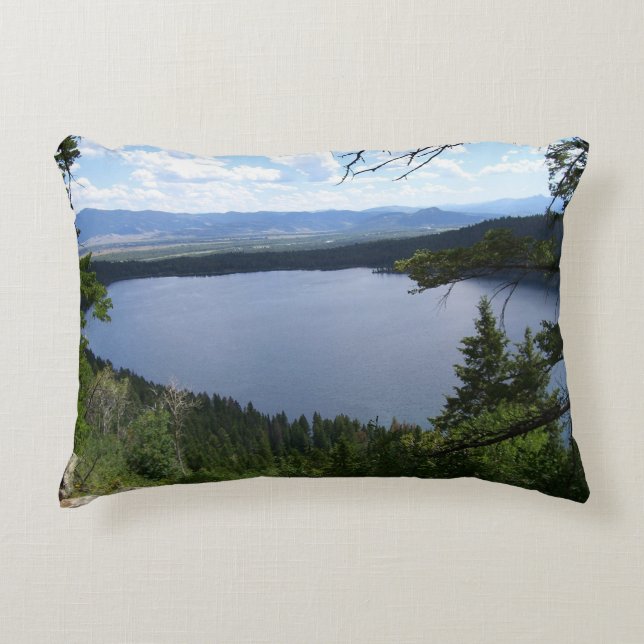 Phelps Sjö I i Grand Teton nationalpark Prydnadskudde (Framsidan)