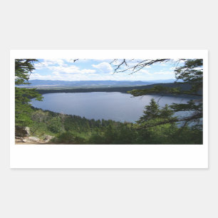 Phelps Sjö I i Grand Teton nationalpark Rektangulärt Klistermärke