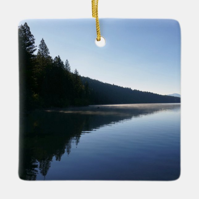 Phelps Sjö II i Grand Teton nationalpark Julgransprydnad Keramik (Framsida)