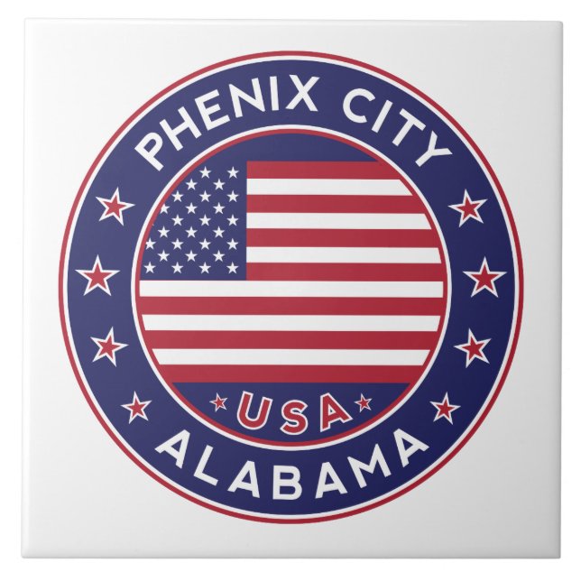 Phenix, Alabama Kakelplatta (Framsidan)