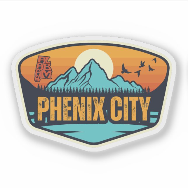 Phenix City, Alabama Klistermärken (Framsida)