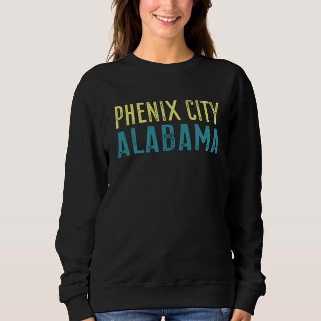 Phenix City Alabama Pacific Coast Stacked T Shirt (Framsida)
