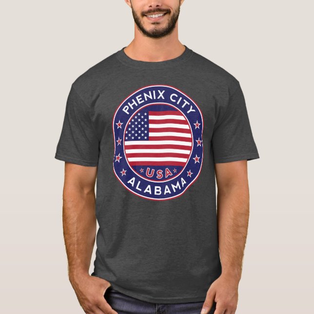 Phenix City, Alabama T Shirt (Framsida)