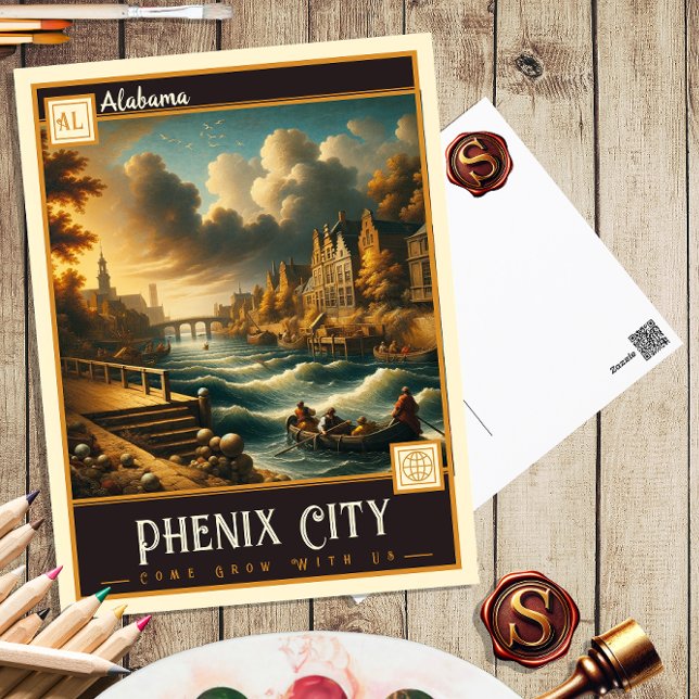 Phenix City, Alabama | VINTAGE Vykort (Skapare uppladdad)