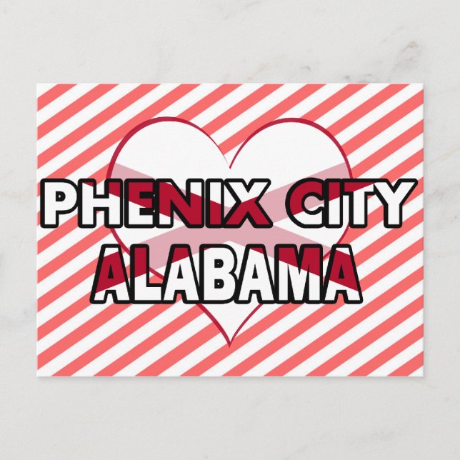 Phenix City, Alabama Vykort (Framsida)