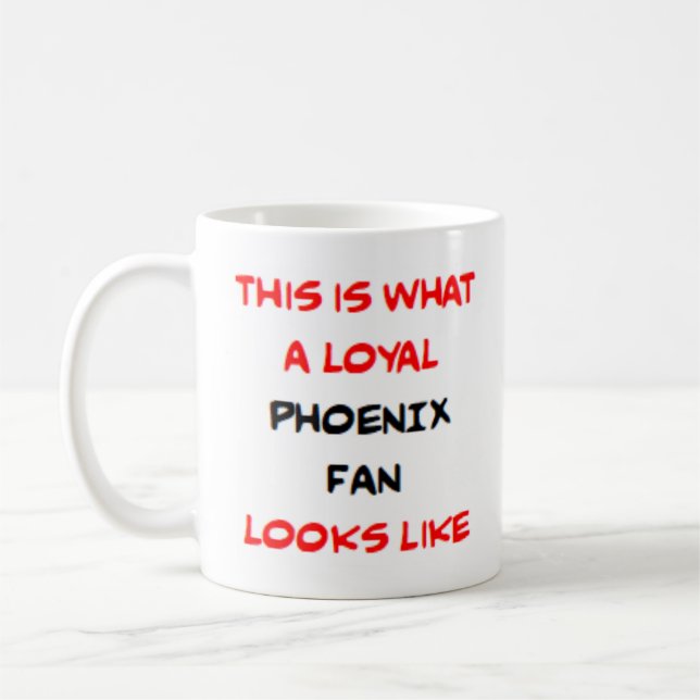 Pheonix-fan, lojal kaffemugg (Vänster)