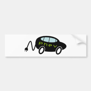 PHEV-bilen och pluggar Bildekal