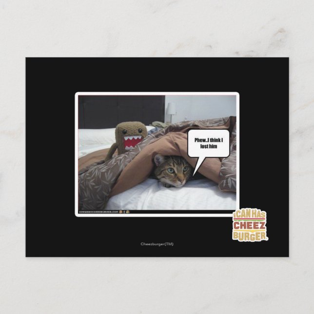 Phew I tänka I borttappad honom Vykort (Framsida)