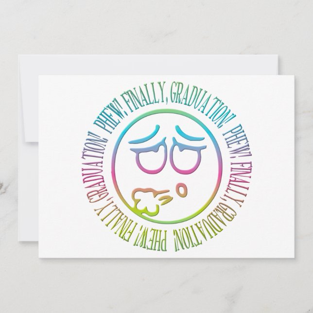 Phew! Slutligen, Studenten! Meddelande (Framsida)