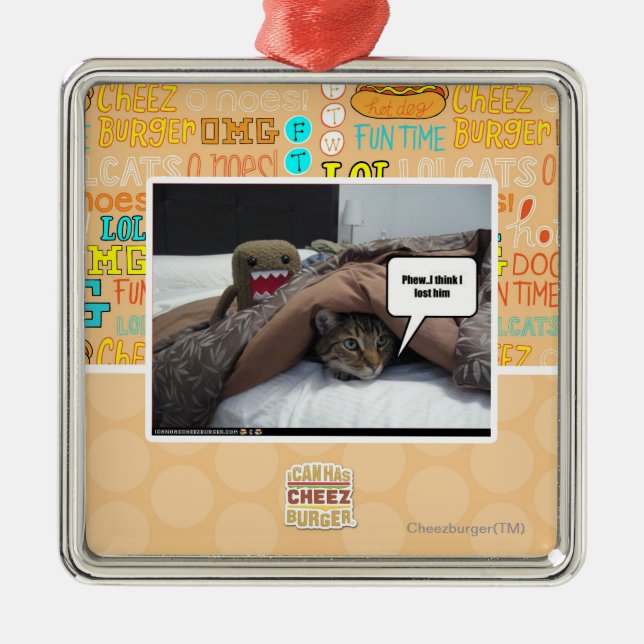 Phew tänker jag att jag förlorade honom julgransprydnad metall (Framsidan)