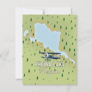 Phewa Sjö Nepal resa karta