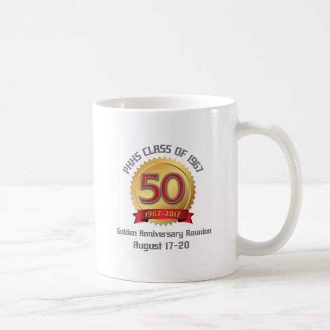 PHHS klassificerar av mötet 1967 50-Year Kaffemugg (Höger)