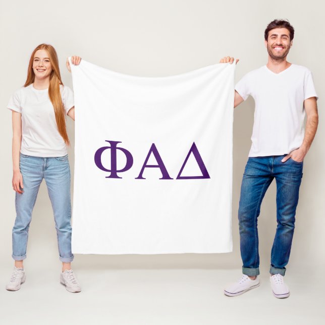 Phi Alpha Delta grekiska bokstäver Fleecefilt (På plats)