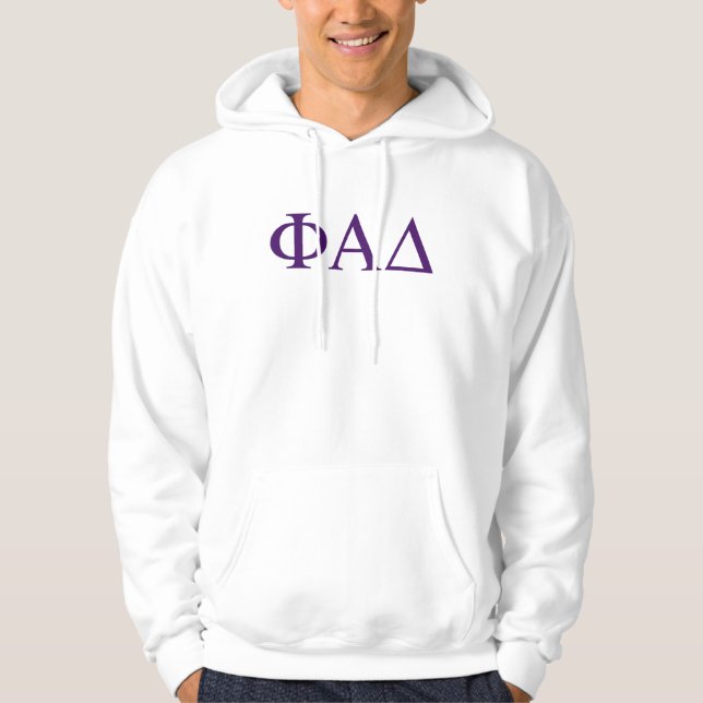Phi Alpha Delta grekiska bokstäver Hoodie (Framsida)