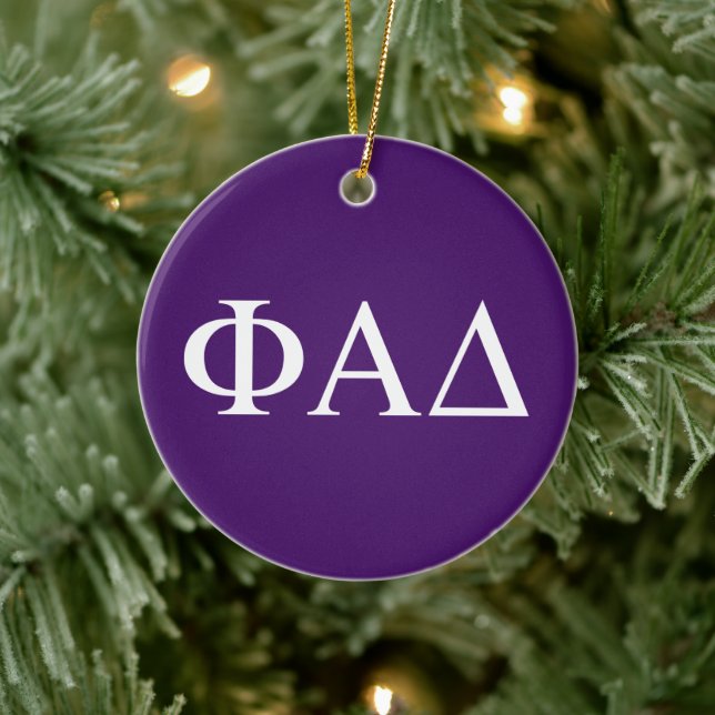 Phi Alpha Delta grekiska bokstäver Julgransprydnad Keramik (Träd)