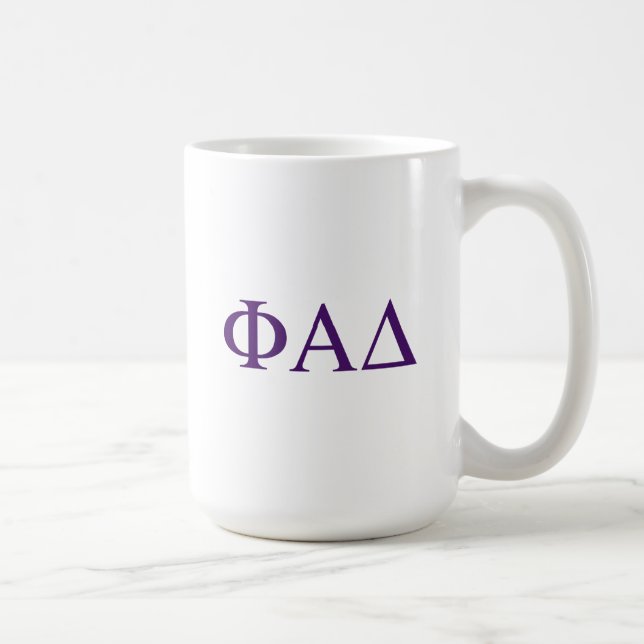 Phi Alpha Delta grekiska bokstäver Kaffemugg (Höger)