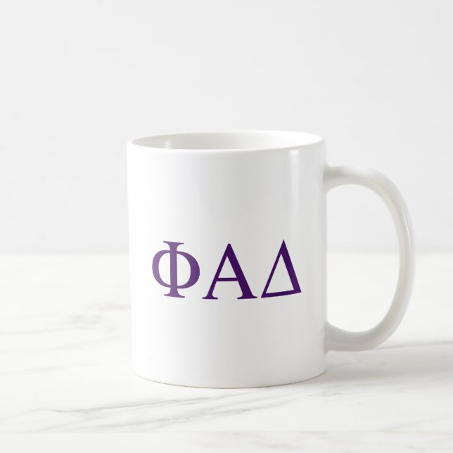 Phi Alpha Delta grekiska bokstäver Kaffemugg (Höger)