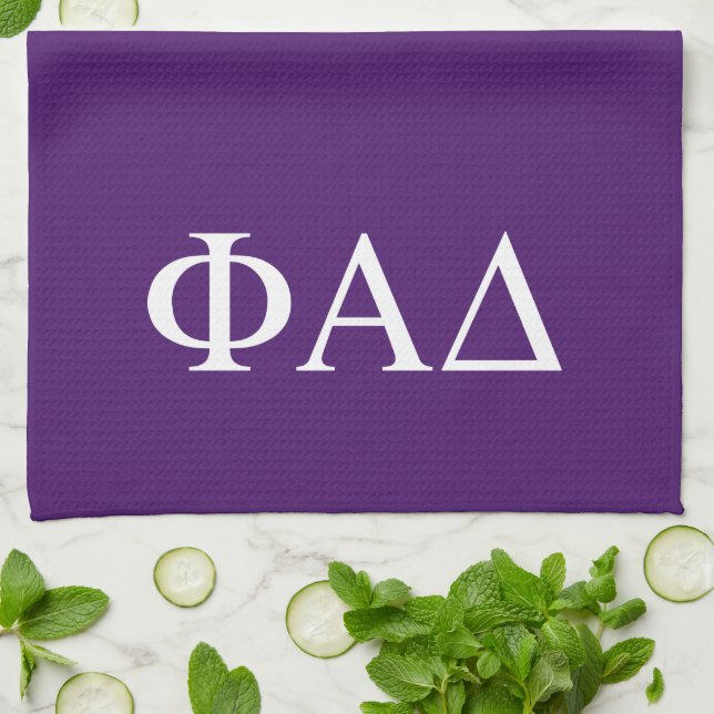 Phi Alpha Delta grekiska bokstäver Kökshandduk (Vikta)