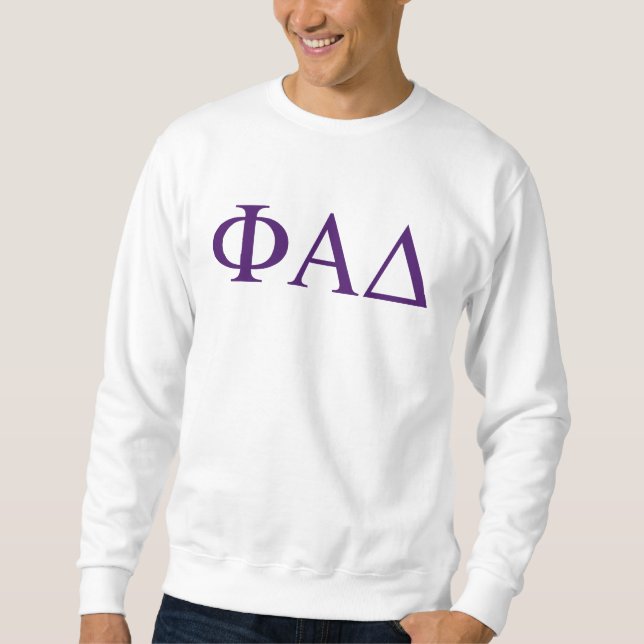 Phi Alpha Delta grekiska bokstäver Lång Ärmad Tröja (Framsida)