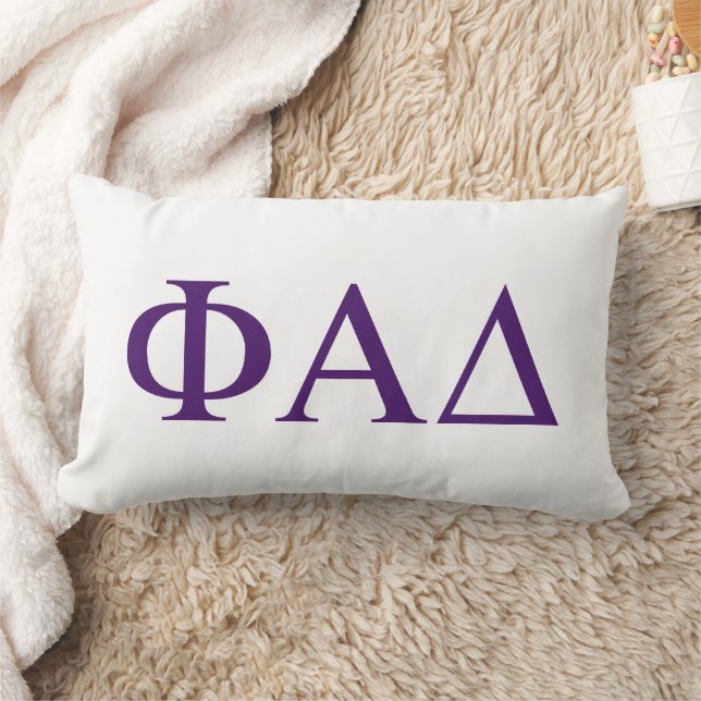 Phi Alpha Delta grekiska bokstäver Lumbarkudde (Filt)
