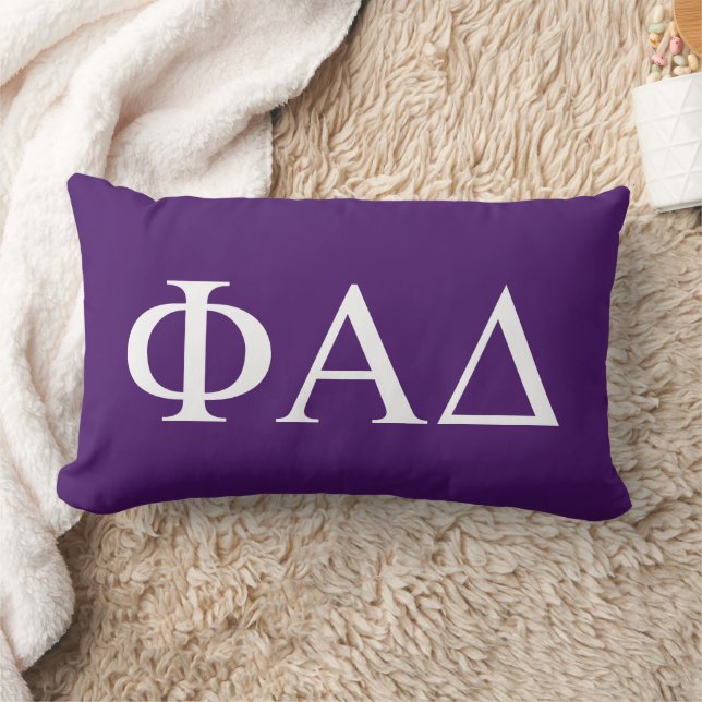 Phi Alpha Delta grekiska bokstäver Lumbarkudde (Filt)