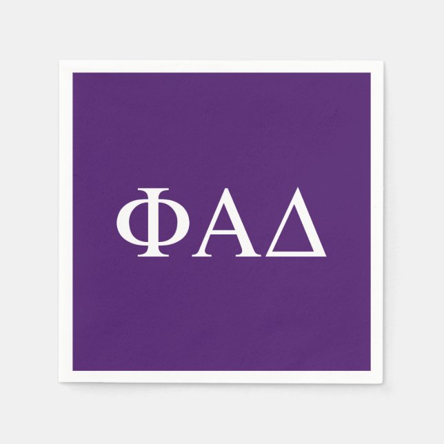 Phi Alpha Delta grekiska bokstäver Pappersservett (Framsidan)