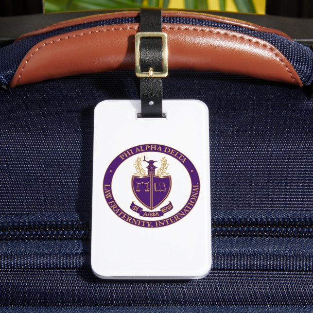 Phi Alpha Delta-logotyp Bagagebricka (Framsida Insitu 2)