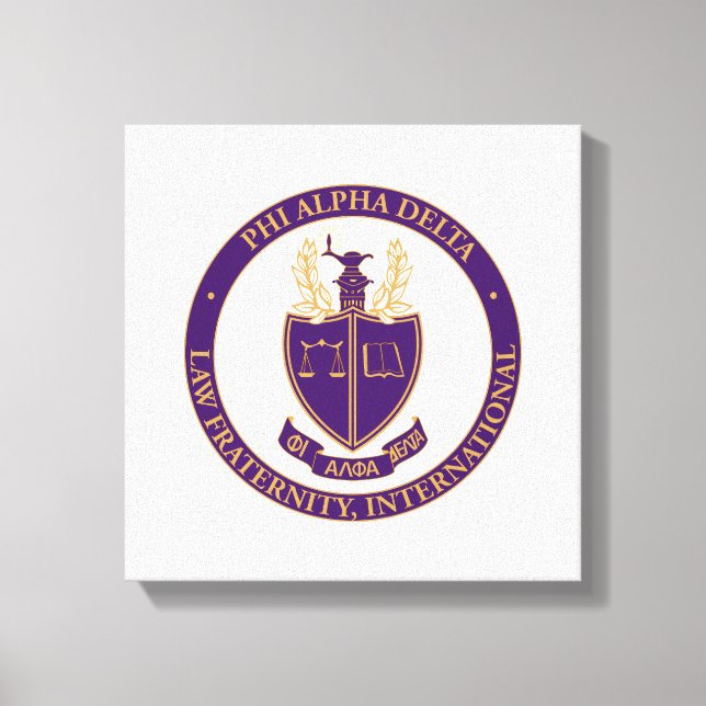 Phi Alpha Delta-logotyp Canvastryck (Framsida)