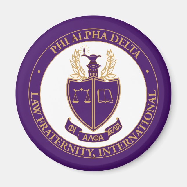 Phi Alpha Delta-logotyp Magnet (Framsidan)