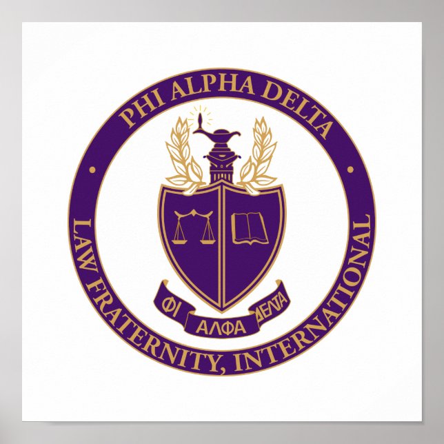 Phi Alpha Delta-logotyp Poster (Framsidan)