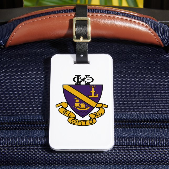 Phi Chi Theta | Färg Crest Bagagebricka (Framsida Insitu 2)