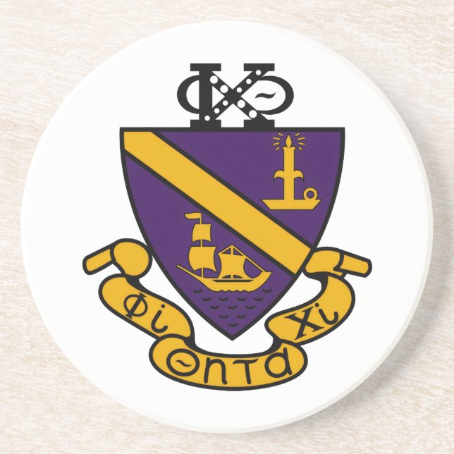 Phi Chi Theta | Färg Crest Underlägg (Framsidan)