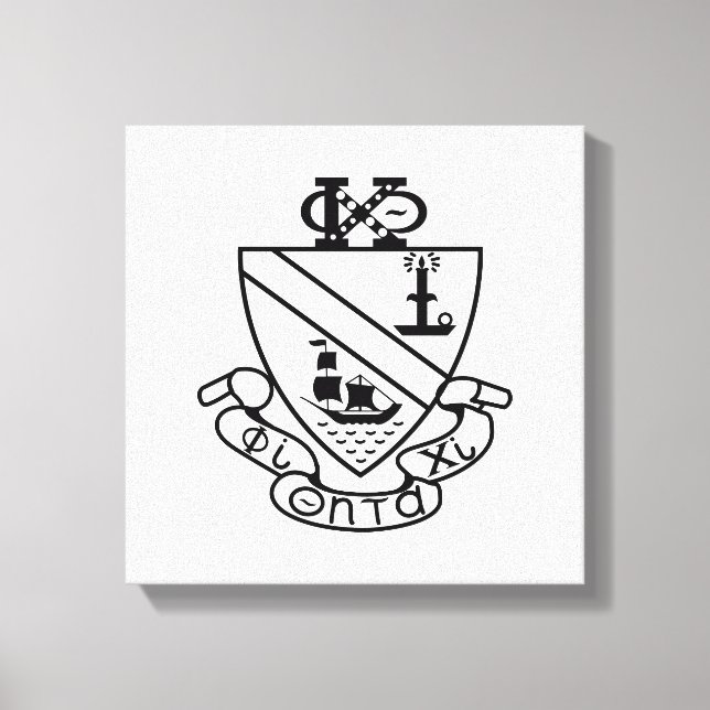 Phi Chi Theta-vapen | B&S Canvastryck (Framsida)