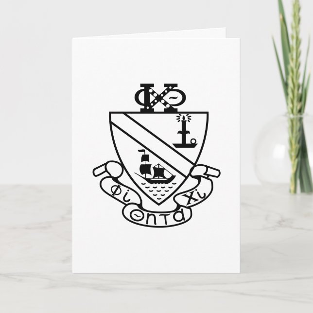 Phi Chi Theta-vapen | B&S Kort (Framsida)
