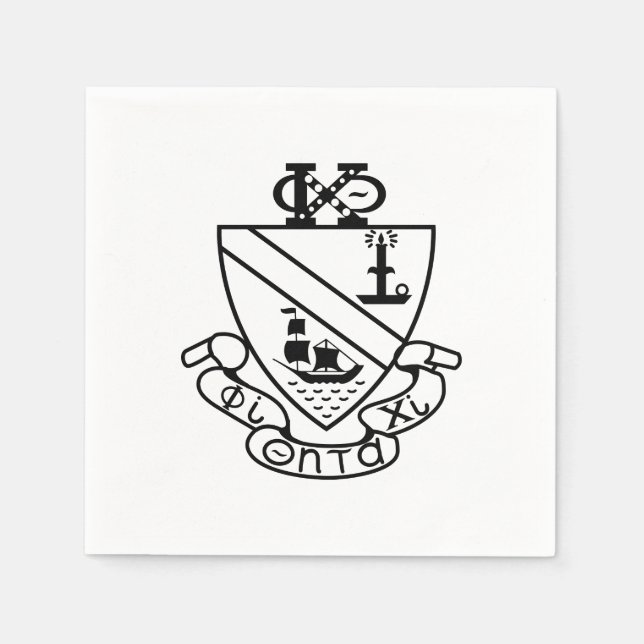 Phi Chi Theta-vapen | B&S Pappersservett (Framsidan)